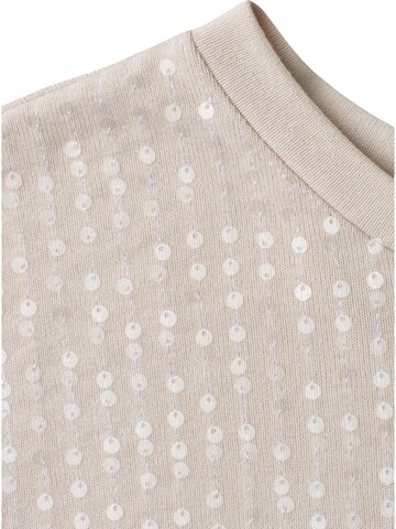 Maglietta 'knit look shirt w.transparentsequins 325313' di STREET ONE in beige