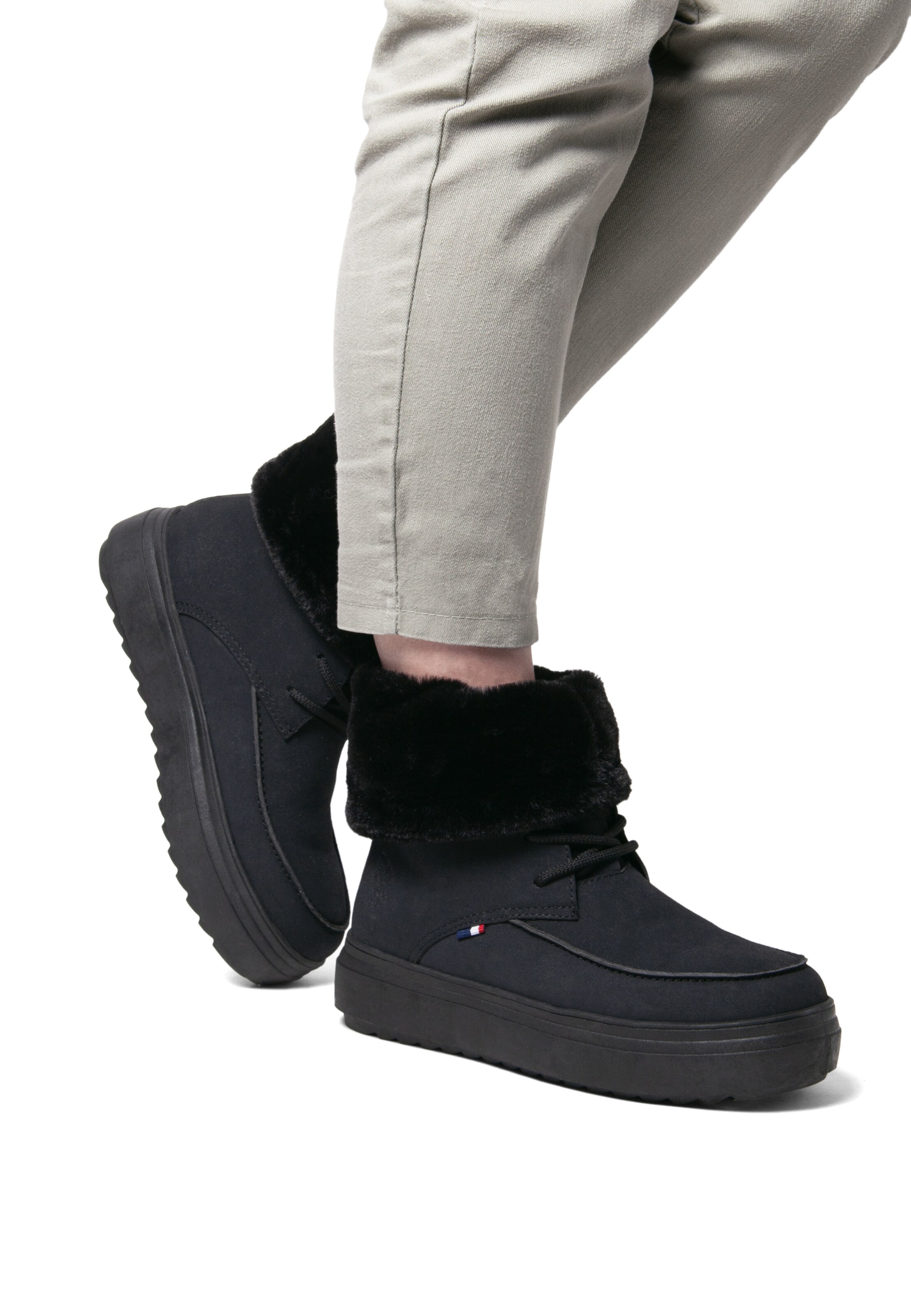 U.S. POLO ASSN. Bootie 'ICY001WDHF1' in Black