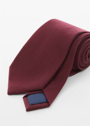 MANGO MAN Krawatte 'Basic7' in Rot