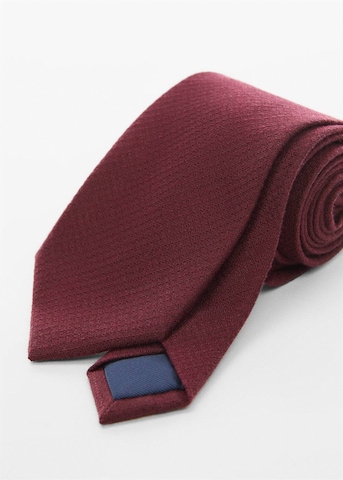 MANGO MAN Tie 'Basic7' in Red