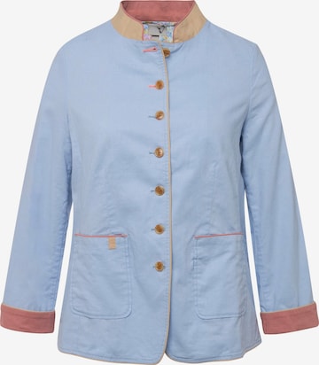 Ulla Popken Between-Season Jacket in Blue: front