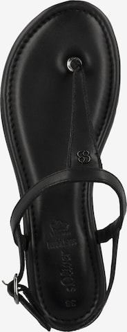 s.Oliver T-Bar Sandals ' 5-28125-20 ' in Black