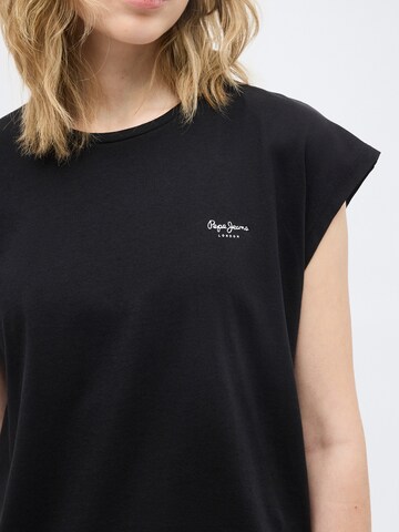 T-shirt 'BLOOMA' Pepe Jeans en noir