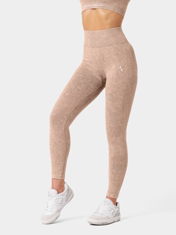 Carpatree Skinny Leggings 'Yasmine ' i beige: framsida