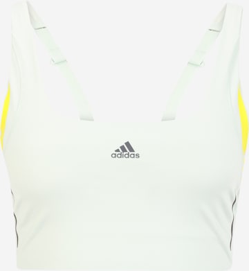 ADIDAS SPORTSWEAR Bustier Biustonosz sportowy 'Powerimpact Luxe Medium-Support Hiit' w kolorze zielony: przód