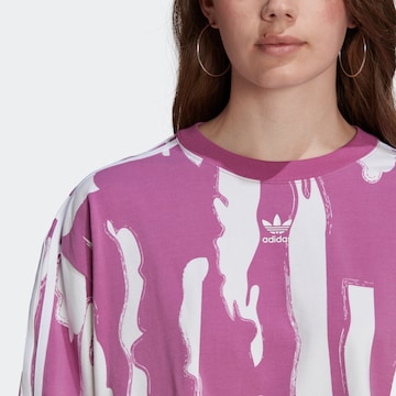 ADIDAS ORIGINALS Shirt 'Thebe Magugu Allover Print ' in Lila