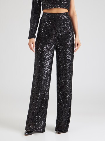 MYLAVIE by Sarah Harrison Loose fit Trousers in Black: front