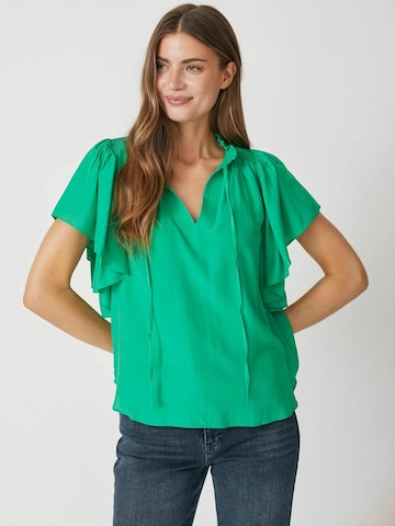 Maglietta di co'couture in verde: frontale