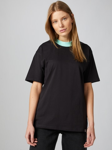 ABOUT YOU x Benny Cristo Shirt 'Gian' in Zwart: voorkant