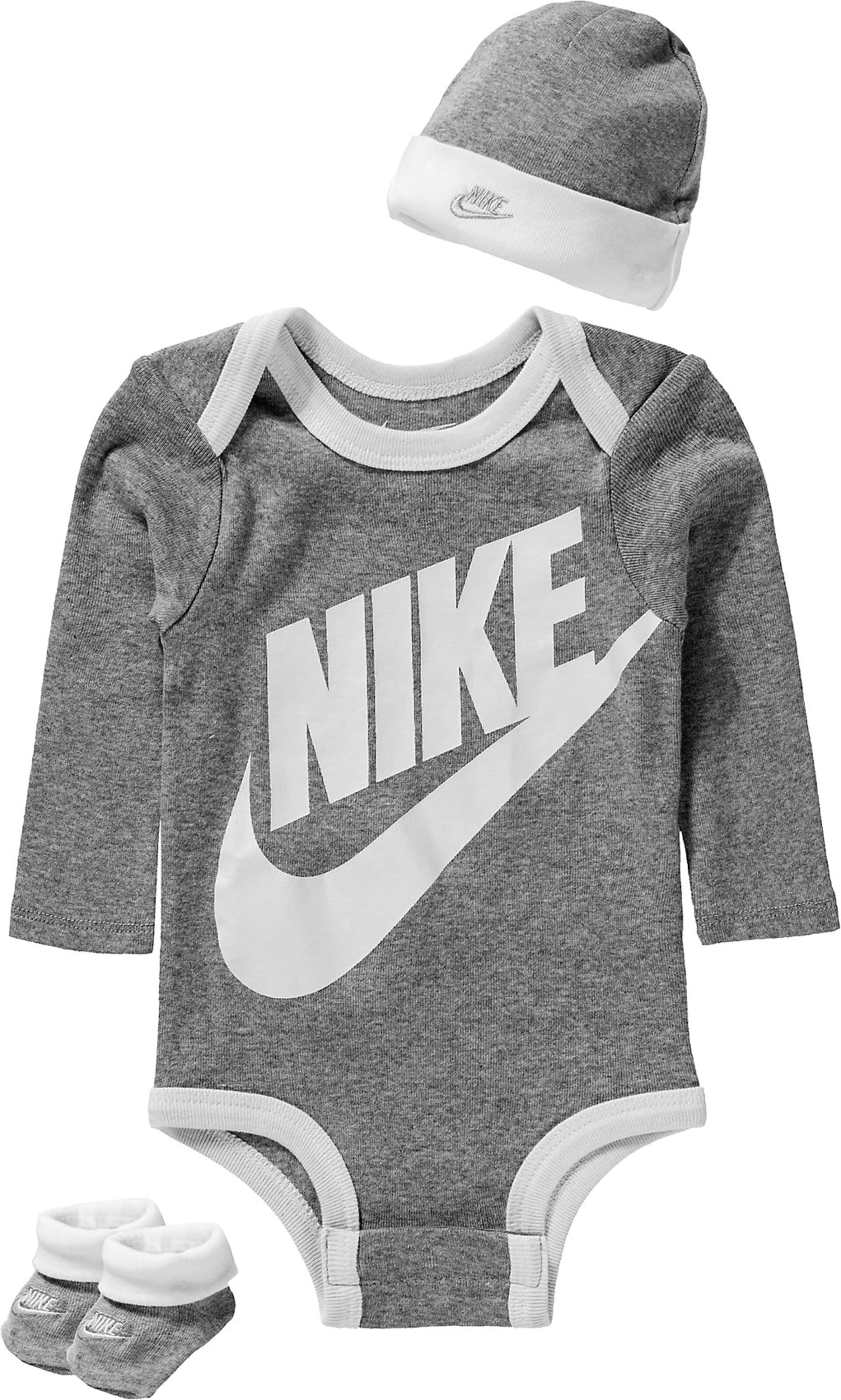 Set 'FUTURA LOGO LONG SLEEVE 3PC' di Nike Sportswear in grigio: frontale