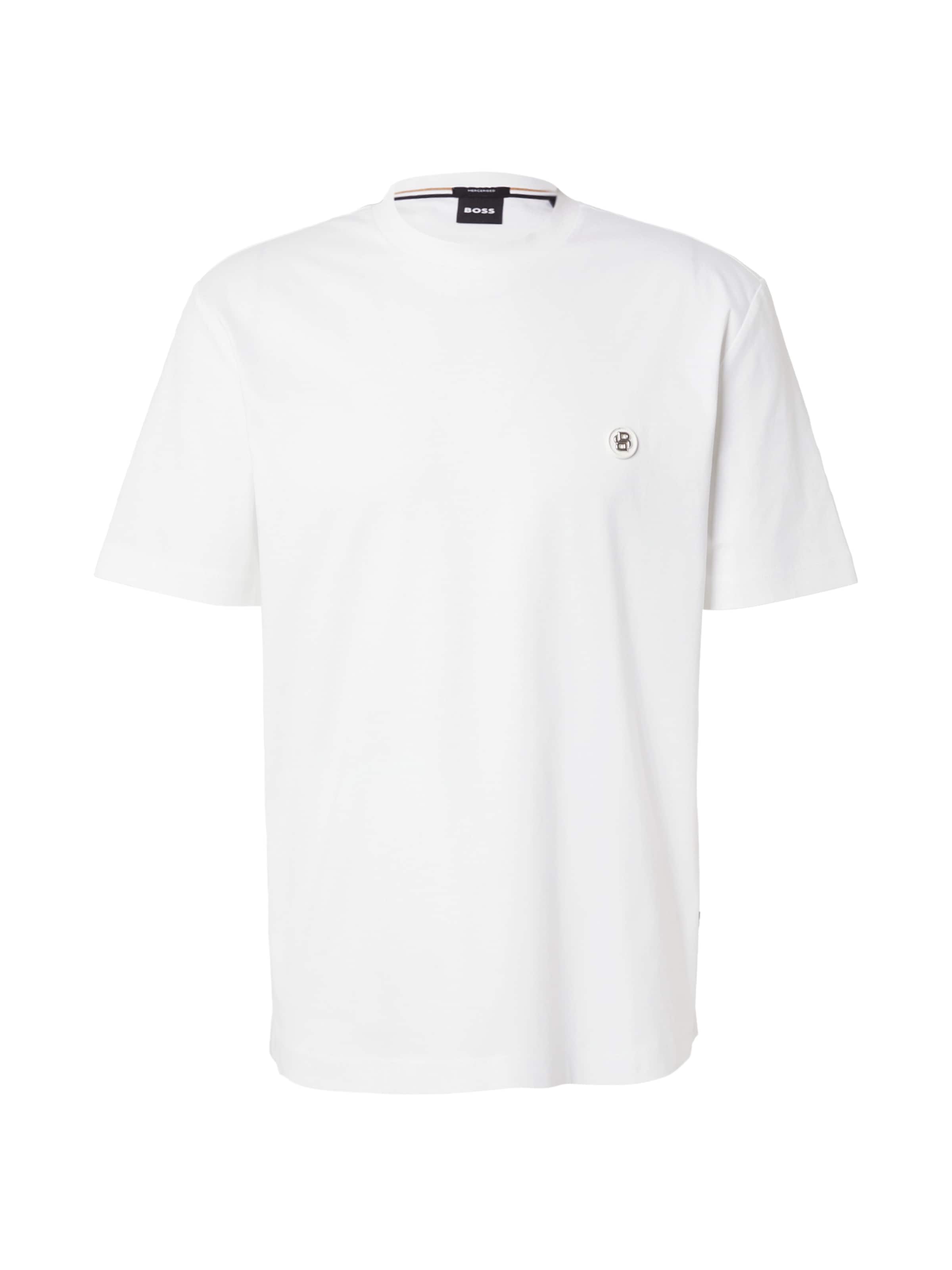 BOSS T-shirt 'C-Taut 01' i vit: framsida