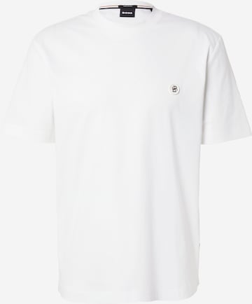 T-Shirt 'C-Taut 01' BOSS en blanc : devant
