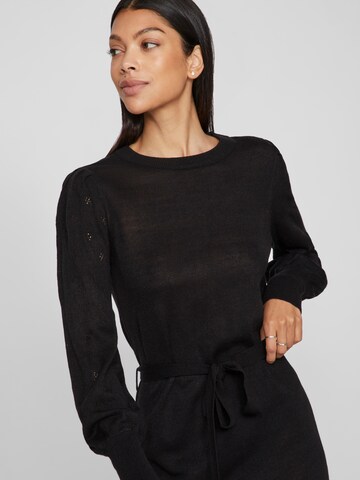 VILA Strickkleid 'Ava' in Schwarz