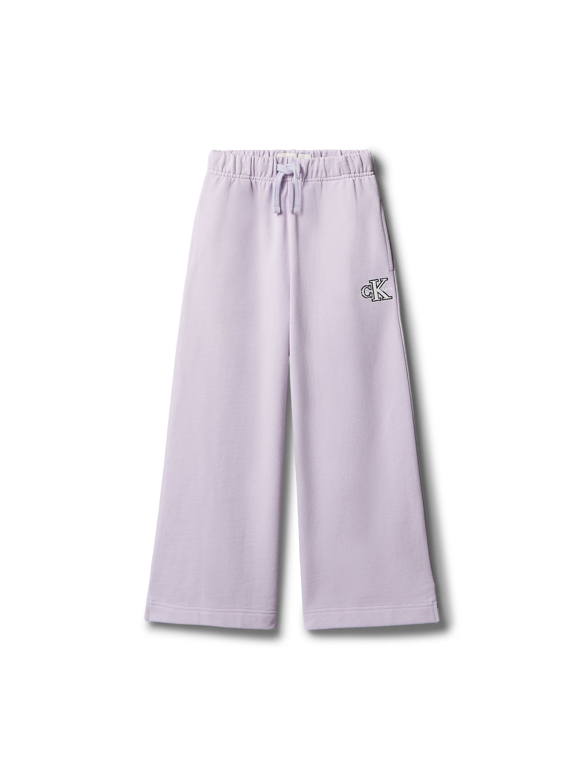 Calvin Klein Jeans Wide leg Trousers in Purple: front
