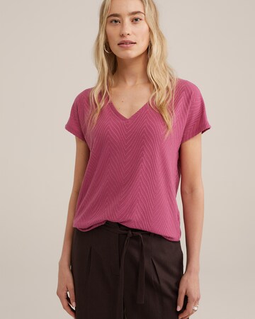 T-shirt WE Fashion en rose