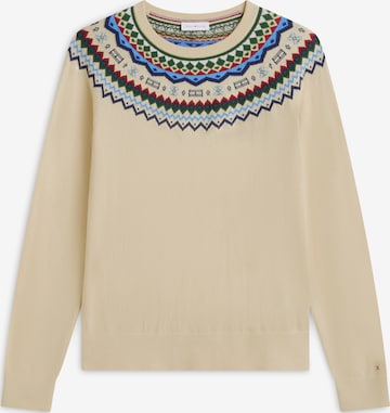 TOMMY HILFIGER Pulóver - bézs: elől