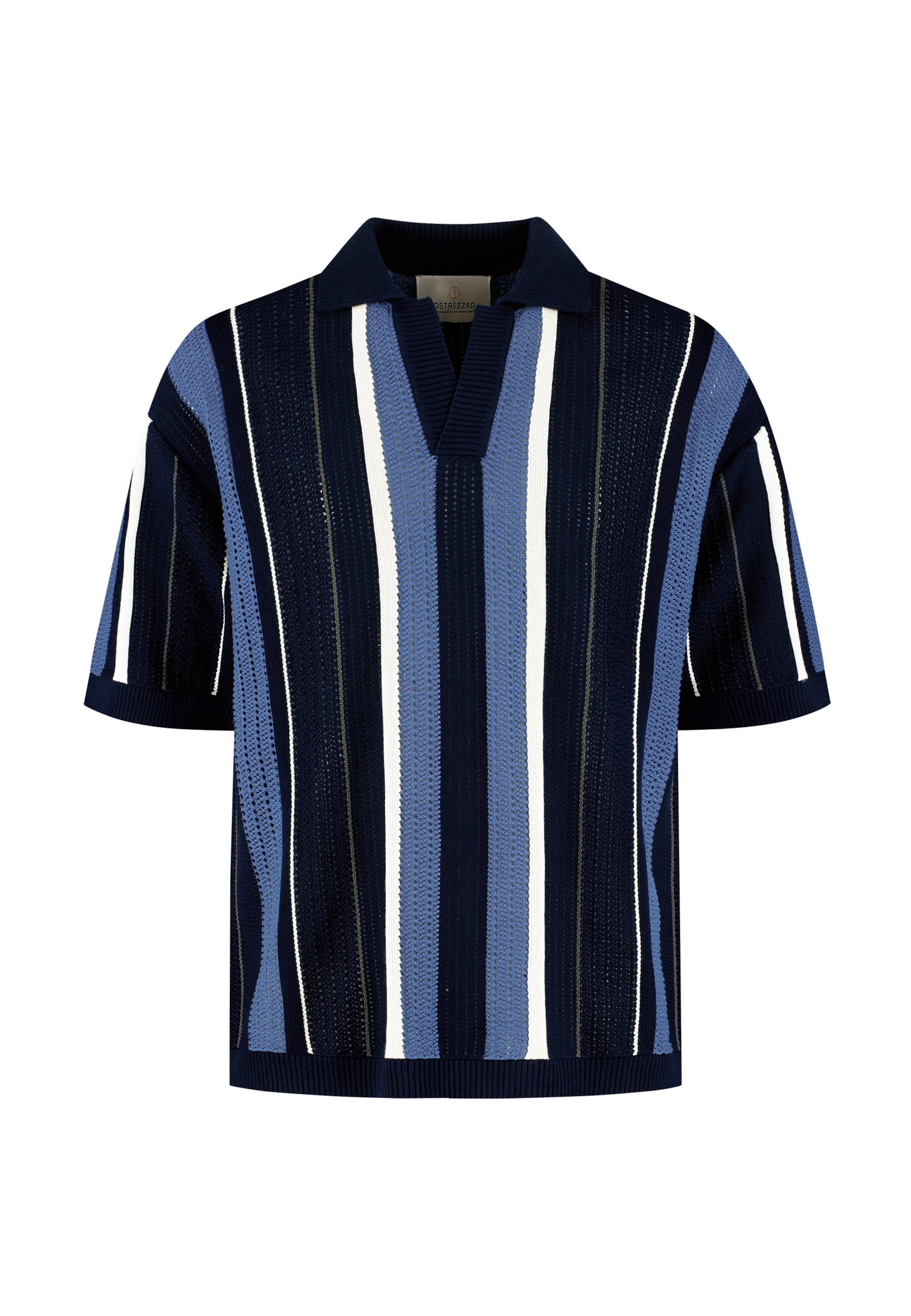 Dstrezzed Gebreid vest 'Mylo' in L in de kleur Navy, Productweergave