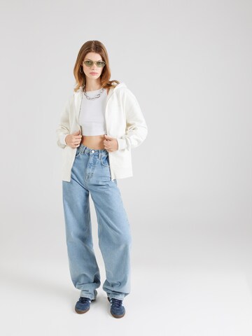 Calvin Klein Jeans - Sudadera con cremallera 'DIFFUSED' en blanco