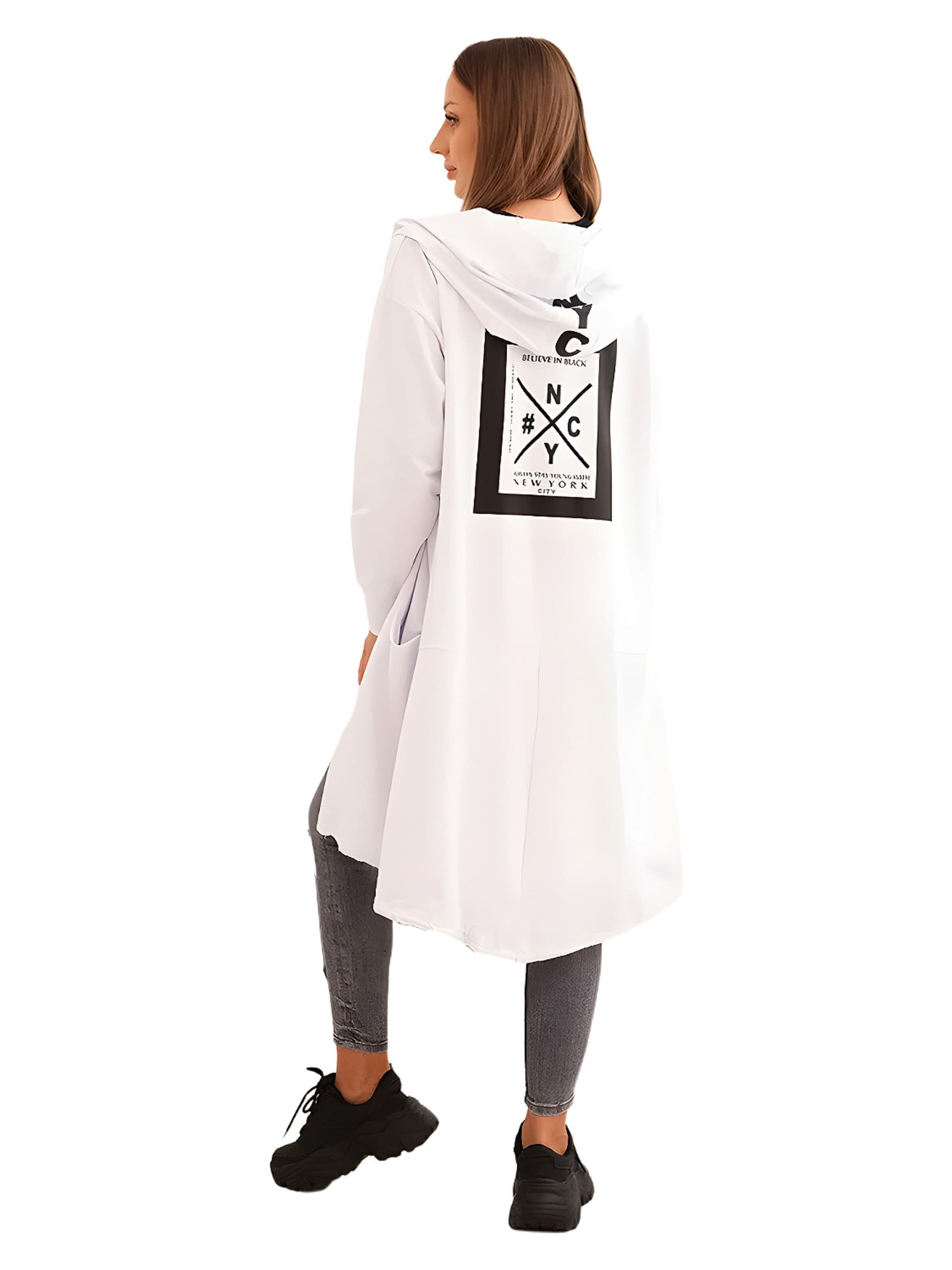 Lumera Gebreid vest in Wit