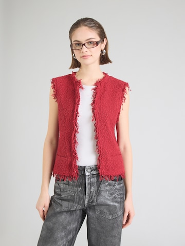 IRO Pleten brezrokavnik 'Shanny' | rdeča barva