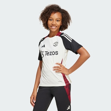 T-Shirt fonctionnel 'Manchester United Tiro 24' ADIDAS PERFORMANCE en blanc