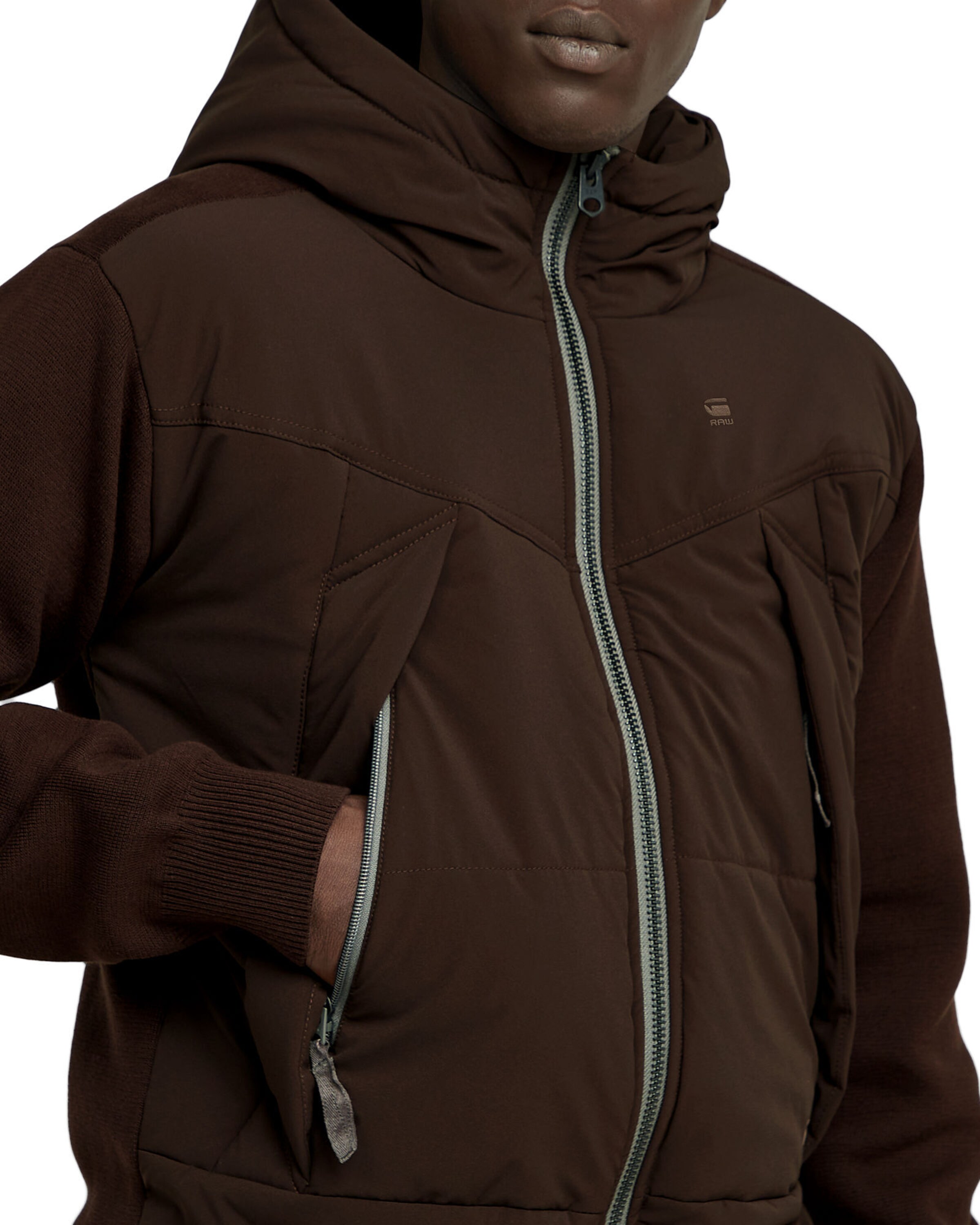 G-STAR Strickjacke 'Alfresco' in Braun