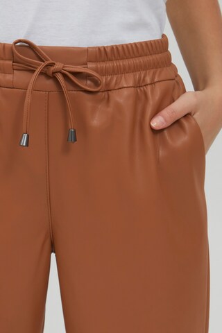 Oxmo Regular Jogger Pants 'PAULIA' in Braun