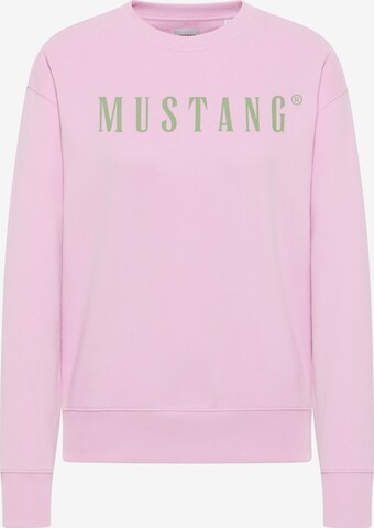 MUSTANG Sweatshirt in Pink: predná strana