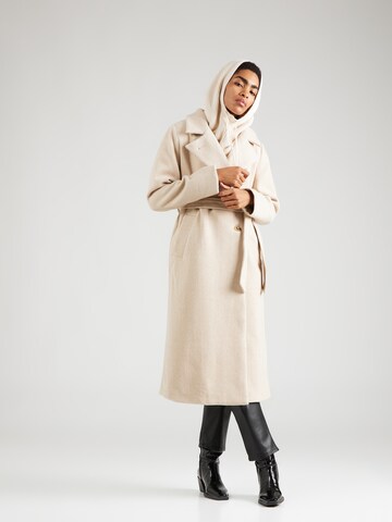 Neo Noir Between-Seasons Coat 'Edgar' in Beige: front