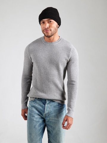 JACK & JONES Πουλόβερ 'JWHNOAH' σε γκρι: μπροστά