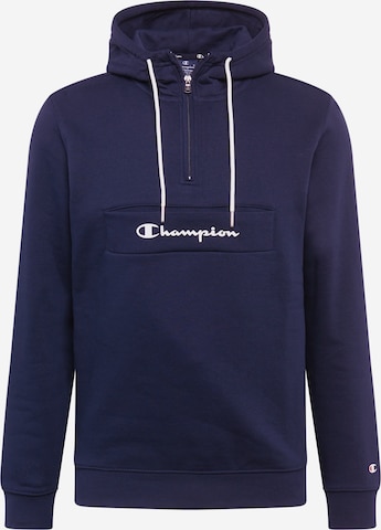 Coupe regular Sweat-shirt Champion Authentic Athletic Apparel en bleu : devant