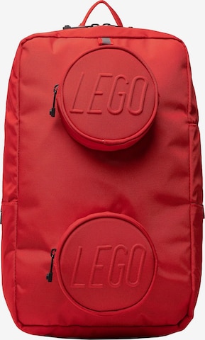 LEGO Rucksack 'Brick' in Rot: Vorderseite
