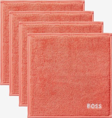 BOSS Washcloth 'PLAIN' in Red: front