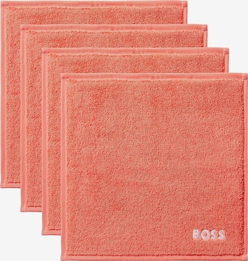 BOSS Home Washcloth 'PLAIN' in Red: front