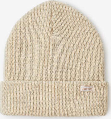 Brixton Beanie 'ALPHA' in White: front