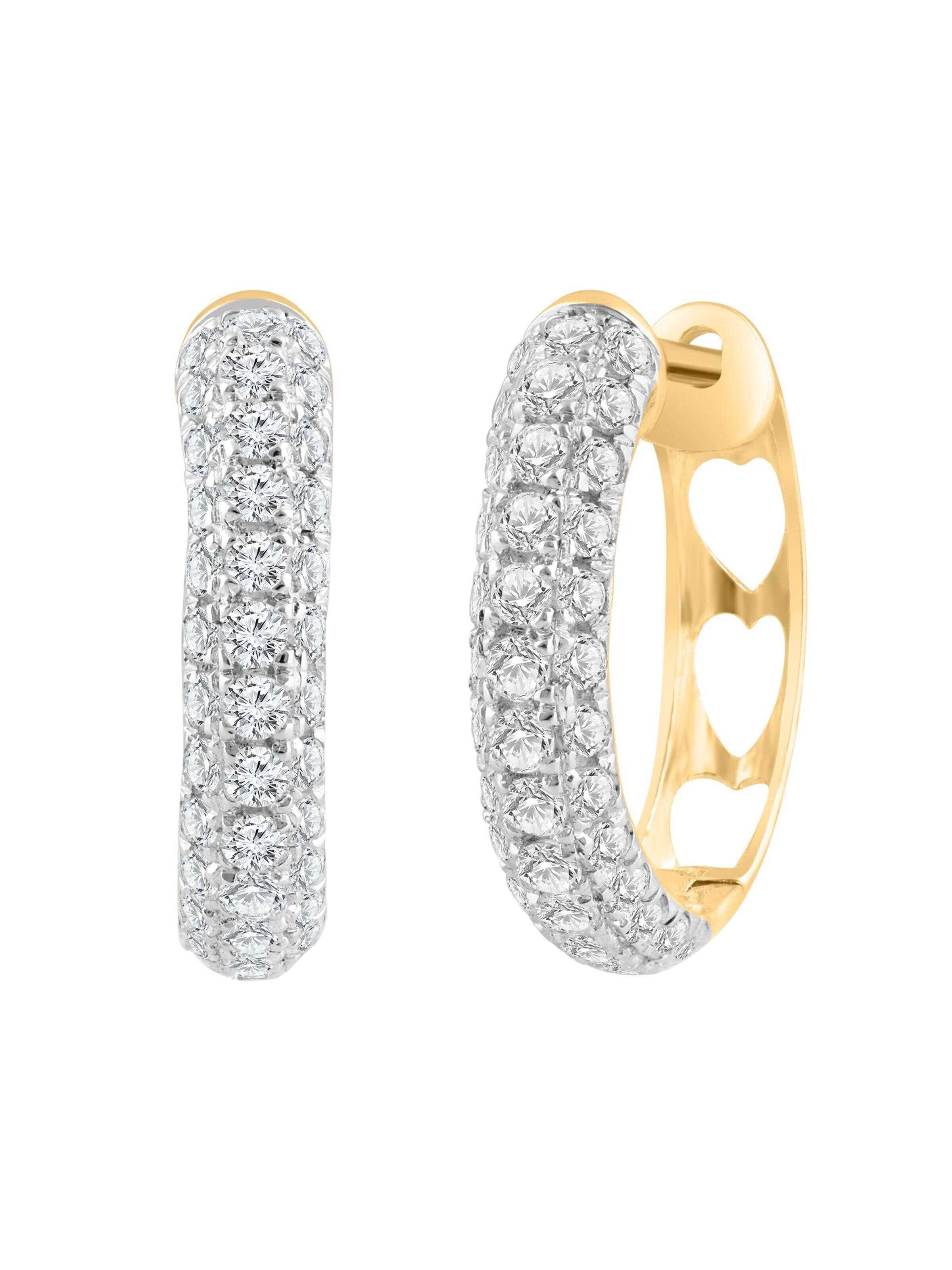 Orecchini di ETHISHER DIAMANTEN in giallo: frontale
