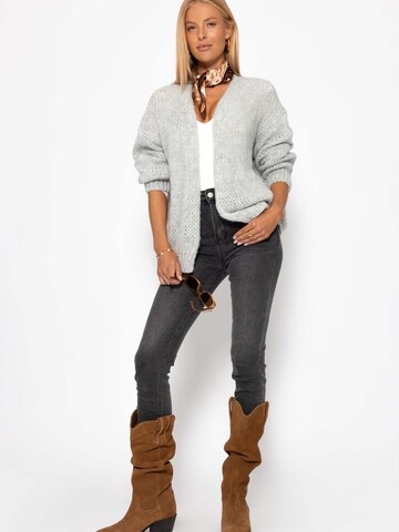 SASSYCLASSY Oversized Cardigan in Grey