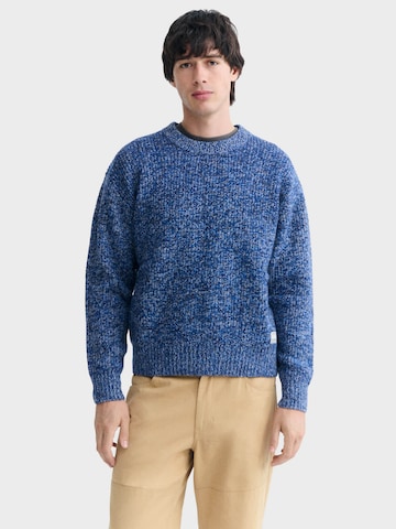 Thinking MU Trui 'Santos' in Blauw: voorkant