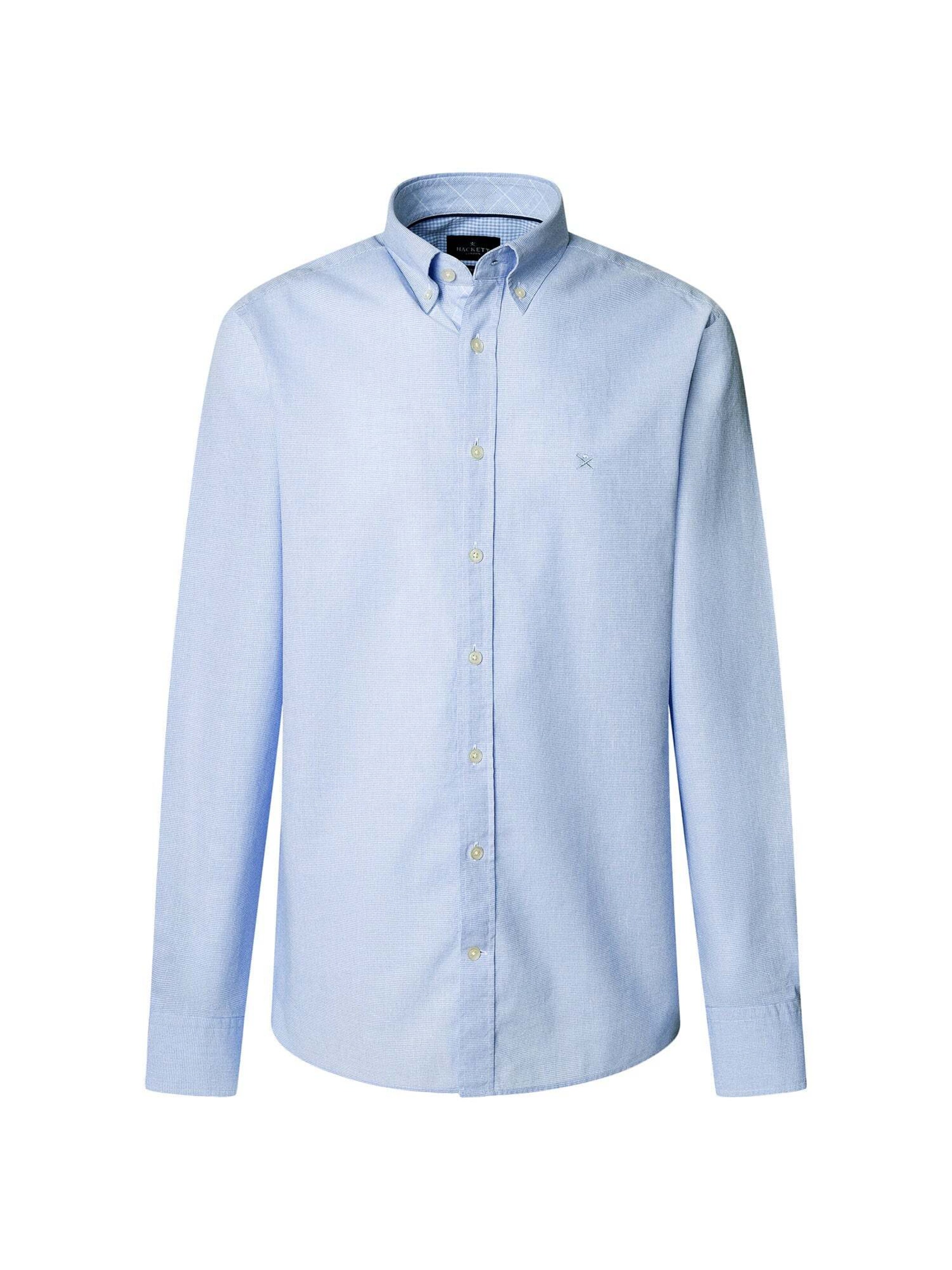 Hackett London Regular fit Overhemd in Blauw: voorkant
