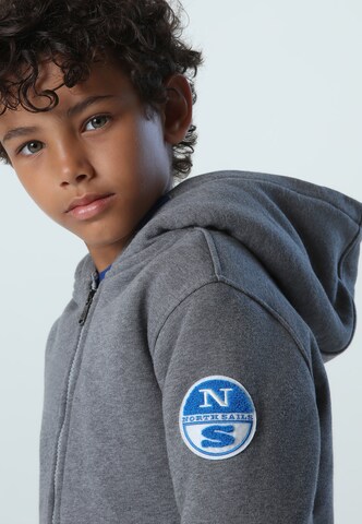 North Sails Zip-Up Hoodie in Grey