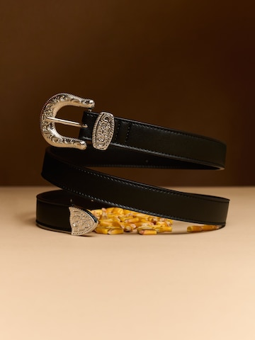 Solari Milano Gürtel in Schwarz