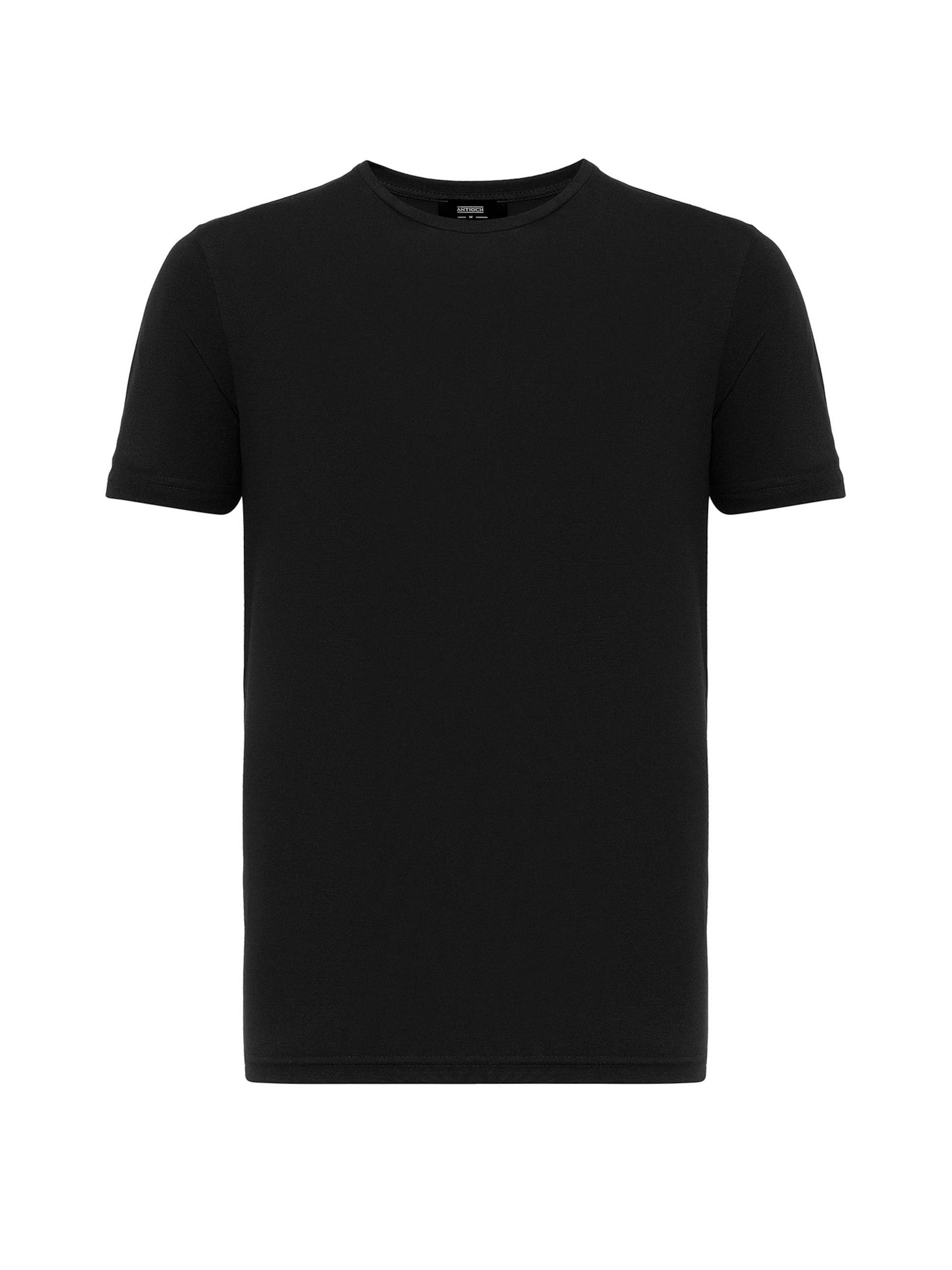 T-Shirt Antioch en noir : devant