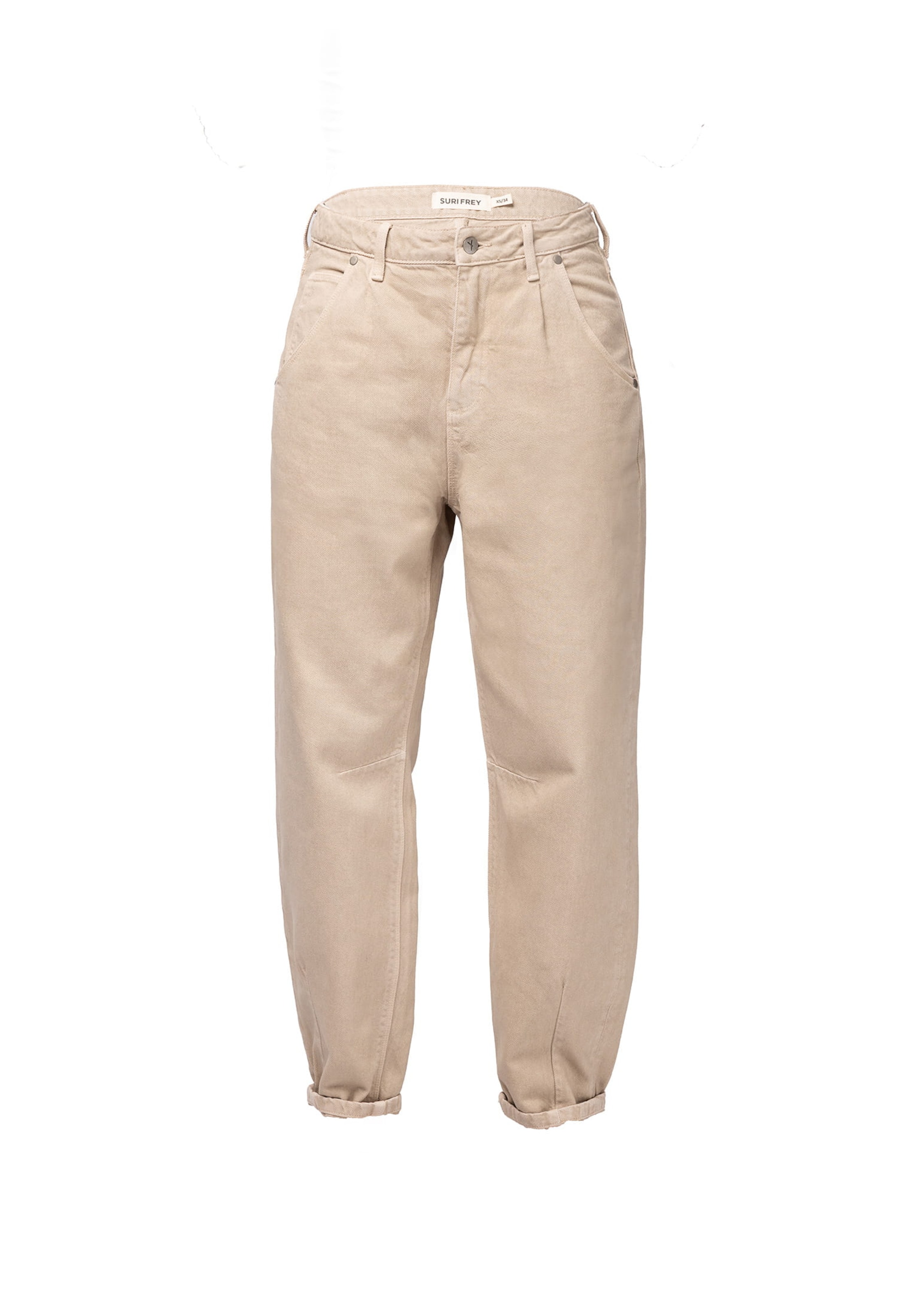 Tapered Jeans ' SFY Freyday ' di Suri Frey in beige: frontale