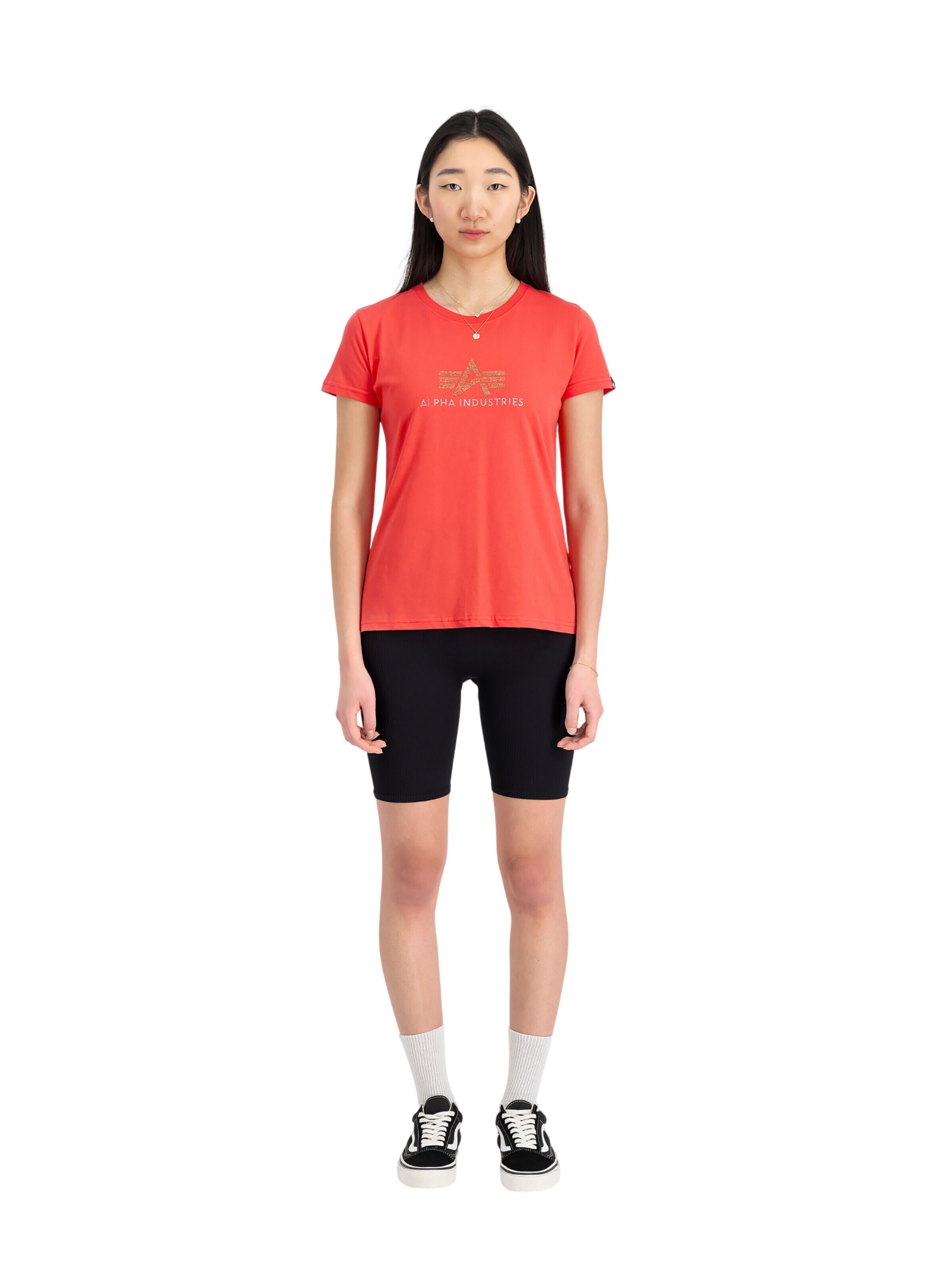 ALPHA INDUSTRIES Shirt 'Crystal' in Red: front
