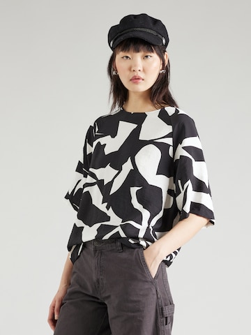 Sublevel Blouse in Zwart: voorkant