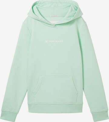 TOM TAILOR Sweatshirt in Groen: voorkant