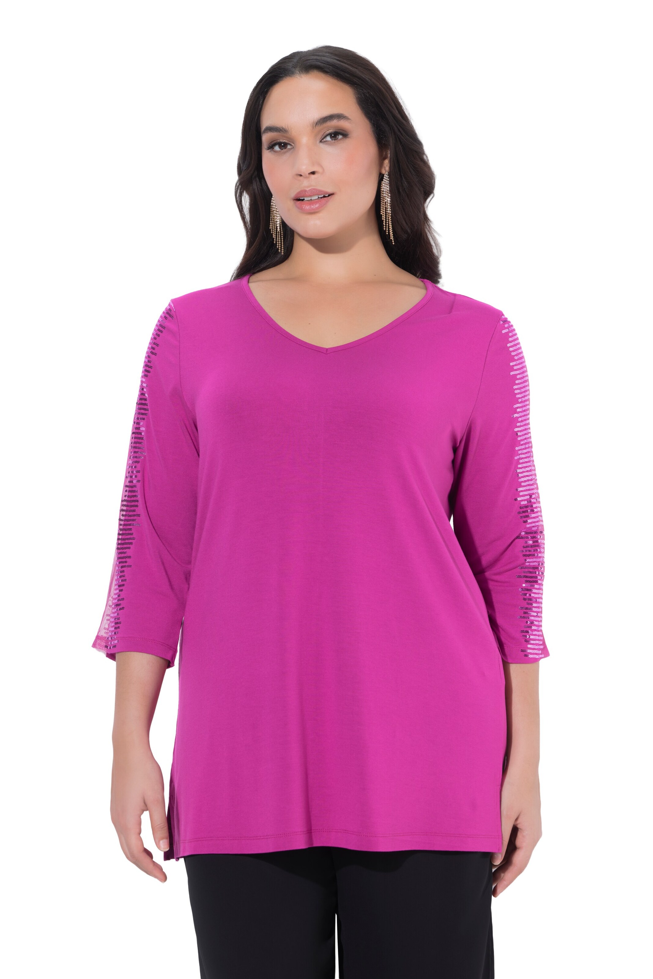 Ulla Popken Shirt in Purple: front