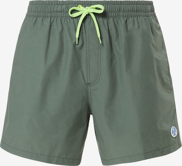 Shorts de bain North Sails en vert : devant