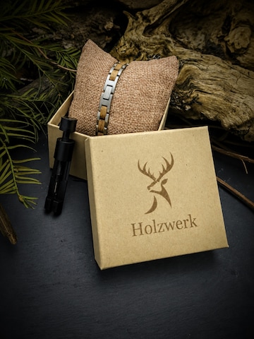 Holzwerk Bracelet 'AMMERSEE' in Silver