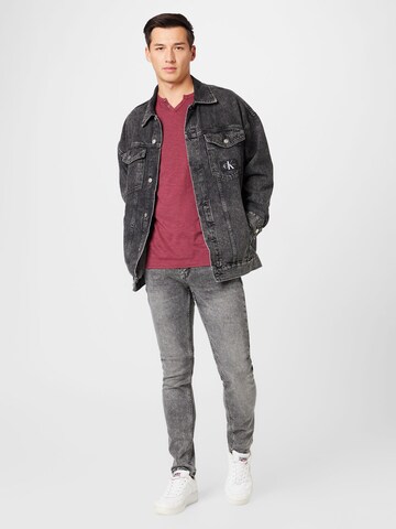 JACK & JONES Regular fit Shirt 'JJESplit' in Rood